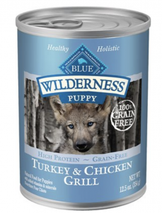 Blue Buffalo Wilderness Turkey & Chicken Grill Grain-Free Puppy Canned Dog Food
